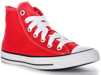 Image de Converse All Star Hi Sketch A10399C en rouge pour les jeunes - 4 UK - 37 EU - 4.5 US / Red