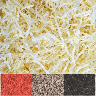 Image de Creative Deco 1kg Frisure Papier Déchiqueté Papier Kraft Crème