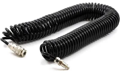 Zdjęcie produktu dla Wąż pneumatyczny All Ride 6 mm - 10 m - 10 kg/cm² - wąż spiralny - z szybkozłączkami