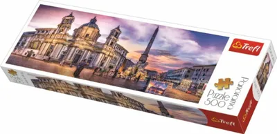 Produktbild von Puzzle panoramatické Piazza Navona, Řím 500 dílků