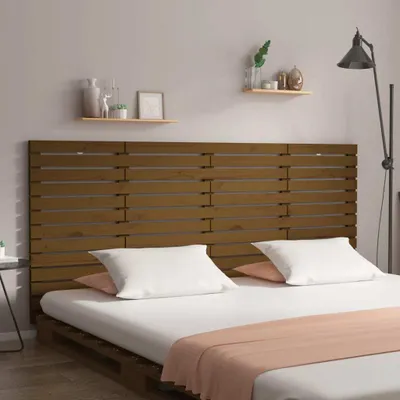 Produktbild von Wand-Kopfteil Honigbraun 156x3x91,5 cm Massivholz Kiefer , Kopfteile Design 2024
