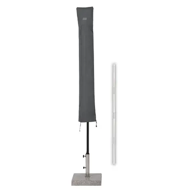 Produktbild von Sekey Sonnenschirm-Schutzhülle für Ø 240cm, Ø 270cm, Ø 300cm Sonnenschirm, mit Stab und ReiBverschluss, Dunkelgrau