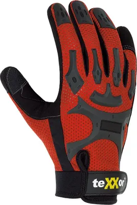 Immagine prodotto di teXXor® guanti in Pelle finta topline BUCKLEY, confezione self-service, rosso/nero