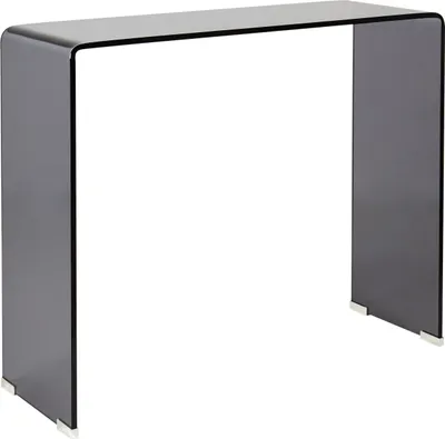 Produktbild von BELIANI Konsolentisch Schwarz Transparent 30 x 90 cm Minimalistisch Rechteckig Multifunktional Modern