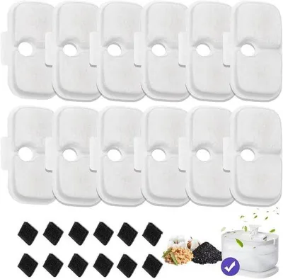 Produktbild von Kattendrinkwasserfilter - Set von 16 - Kohlenstofffilter - Ersatzfilter für Katzenwasserfilter