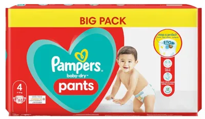 Produktbild von Pampers Baby dry luierbroekjes 62st maat 4 (9-15 kg)