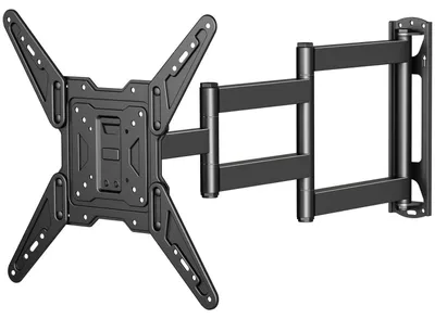 Immagine prodotto di Supporto a parete estensibile per televisore, compatibile con schermi da 23 a 65 pollici, standard VESA 400x400 mm, capacità massima di 45 kg