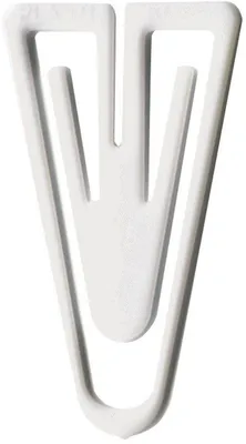 Produktbild von Büroklammern Plastiklips 21mm VE=200 Stück weiß