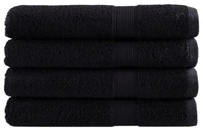 Immagine prodotto di vidaXL Asciugamani Premium SOLUND 4 pezzi nero 100x200 cm 600 g/m²