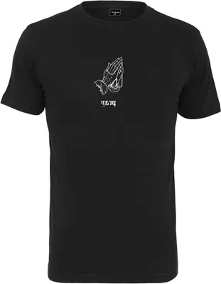 Productafbeelding van Heren T-shirt - Basic Shirt - Dagelijks Gebruik - Betekenisvolle Print - 1 Pack - Zwart