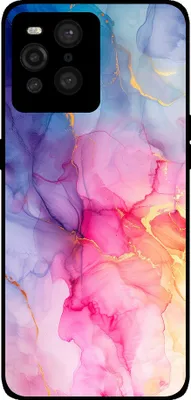 Produktbild von Smartphonica Handyhülle passend für Oppo Find X3 Pro mit  marmordruck - TPU Rückseite Fall Marmor Design - Regenbogen