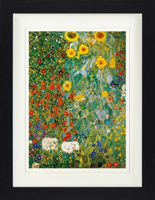 Produktbild von Gustav Klimt Gerahmtes Bild Mit Edlem Passepartout | Wand-Bilder | Im Bilderrahmen - Bauerngarten Mit Sonnenblumen, 1905-06 (40 x 30 cm)