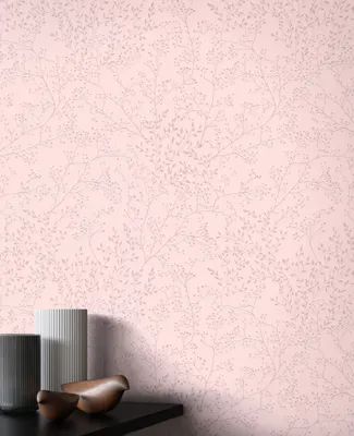 Produktbild von NEWROOM Tapete Rosa Vliestapete Blumen - Blumentapete Floral   Blätter Blüten Mustertapete Romantisch Natur