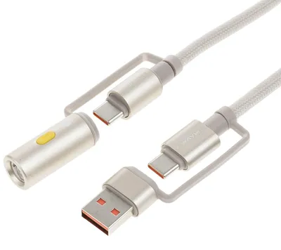 Obrázek produktu pro WAYME Kabel 120 cm do ładowania i synchronizacji USB + USB-C > USB-C + zapalniczka żarowa