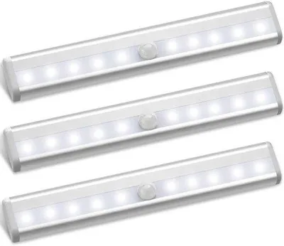 Produktbild von Draadloser LED-Lichtstreifen mit Bewegungssensor - Warmweiß - 3 Stück - Batteriebetrieben
