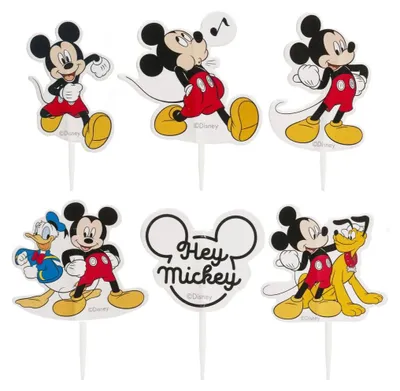 Obrázek produktu pro Dekora Mickey Mouse - 16 kusů, výška: 8 cm