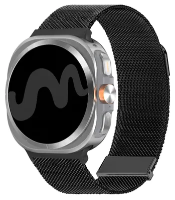 Productafbeelding van imoshion Milanees magnetisch bandje voor de Samsung Galaxy Watch Ultra 2 (2026) / Ultra (2024/2025) - Zwart, AI-gegenereerde afbeelding