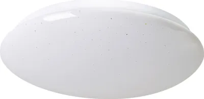 A white LED ceiling light with a speckled effect.