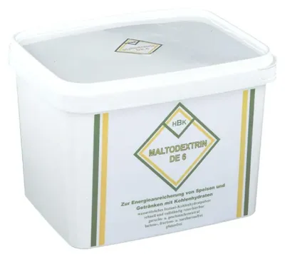 Image de HBK Maltodextrine DE 6 en poudre instantanée pour enrichir en énergie les plats et les boissons, 1 000 g de poudre