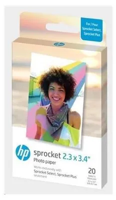 Produktbild von HP Sprocket Select 20 Pack.Papier 2.3x3.4 (HPIZL2X320)