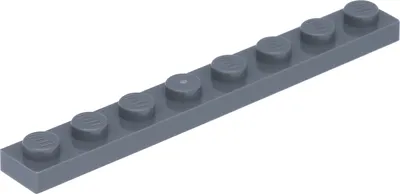 Zdjęcie produktu dla Lego® 1x8 płytka 3460 - 100 elementów Ciemnoniebieski szary