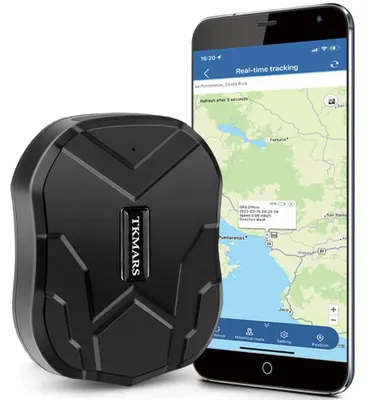 Image de Localisateur GPS pour voiture, sans abonnement, avec aimant - Suivi en temps réel, batterie 5000 mAh