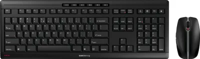 Produktbild von CHERRY STREAM DESKTOP Tastatur-Maus Set, schwarz, US-Englisch QWERTY mit EURO Symbol