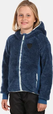 Produktbild von Kuscheliger Mädchen-Fleece-Kapuzenpullover Kilpi NORKA-JG, DUNKELBLAU, Größe 110