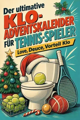 Produktbild von Der ultimative Klo-Adventskalender für Tennis-Spieler