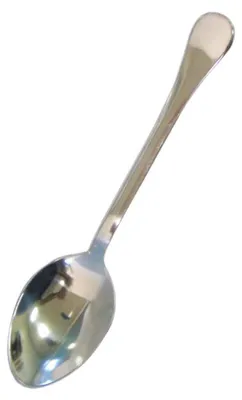 Teelöffel, 12 Stück, Edelstahl, silber, modisch