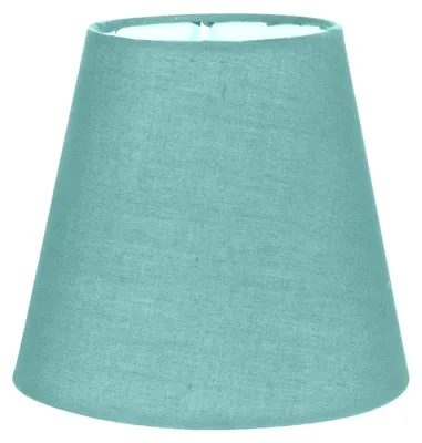 Stofflampenschirm grün 14x14x13 cm für Tisch- und Stehlampen