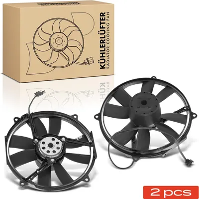Imagen del producto de Frankberg: 2 ventiladores de refrigeración para motor, compatibles con Mercedes-Benz W202, S202, W210, CLK C208, A208