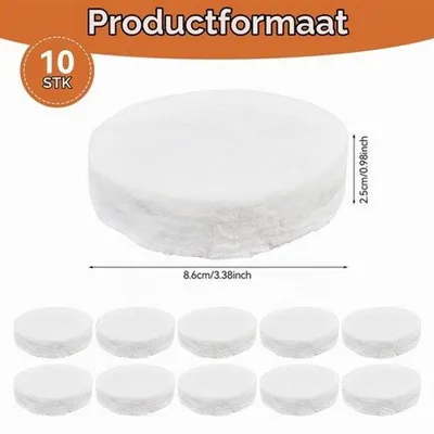 Zdjęcie produktu dla 10 sztuk ceramicznego wołowiny dla bioethanolu,8,6x2,5cm Econol Ceramic Sponge