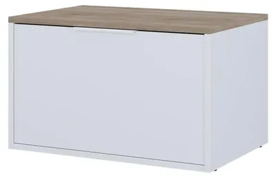 Produktbild von Kommode Betti, Weiß/Sonoma, 60 x 36 cm mit Türen