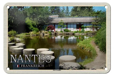 Produktbild von Blechschild Reise 18x12cm Nantes Frankreich Insel Versailles Schild
