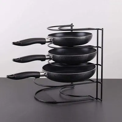 Immagine prodotto di Scaffale da parete con supporto per pentole 8,9 x 8,9 x 31 cm in acciaio inossidabile