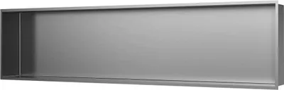 Produktbild von SAT Aurum Duschnische Edelstahl 304 Montage ohne Bohren 121x28 cm, Metal gebrüstet