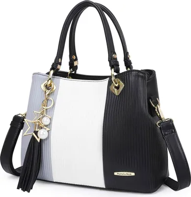 Produktbild von STILVORA Handtaschen Damen mit dreidimensionaler Form, Wasserfestes Leder Umhängetasche, Henkeltasche für Frauen Arbeit Business Schule Büro Reisen usw.,Blau