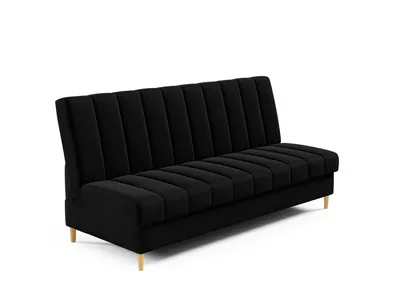 Produktbild von Schlafsofa MIKO, moderne Polsterbank mit Schlaffunktion, Sofa mit Bettkasten, hohe Holzbeine, Wellenfederung, Kronos 07