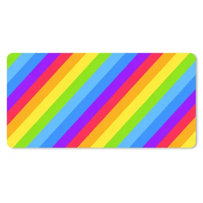 Produktbild von MuchoWow® Schreibtischunterlage Regenbogen - Muster - Stolz 80x40 cm - XXL Mauspad - Gaming Mauspad