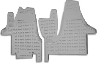 Zdjęcie produktu dla 2003-2015 VW Transporter T5 dywaniki podłogowe TPE szare 2 szt