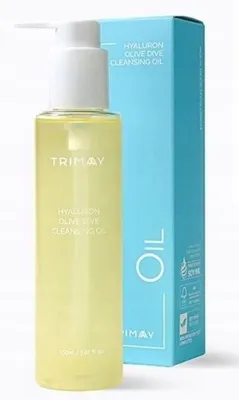 Produktbild von TRIMAY Reinigungsöl 150 ml Hyaluron Olive Dive Abschminköl mit 44 % Olivenöl für Double Cleansing SPF Make-up Entfernung