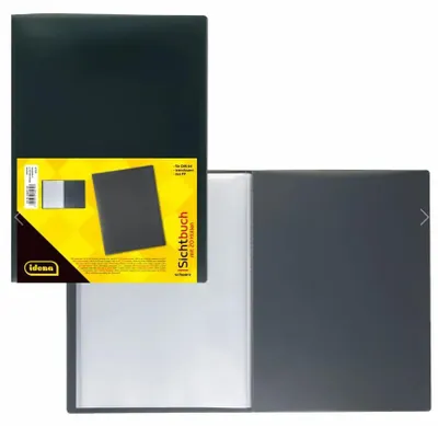 Produktbild von Idena - Sichtbuch für DIN A4, 20 Hüllen, schwarz 1 Stück