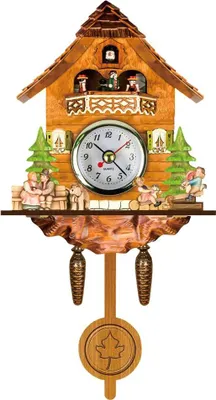 Produktbild von Wanduhr aus antikem Holz, Retro-Stil, zum Aufhängen für Wohnzimmer, Heimdekoration