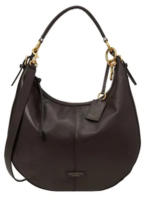 Image de Marc O'Polo Cuir sac à épaule sac à épaule bandoulière Philine Hobo Bag Burnt Coffee marron foncé