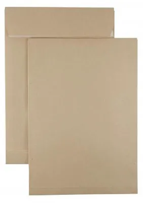 Produktbild von Kaenguruh E4 Faltentasche, Ormypack braun/braun 125g, mit Haftklebung Abdeckstreifen, Stehboden und Faltenbreite 40 mm