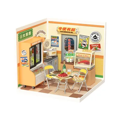 Produktbild von ROBOTIME DW022, DIY-Miniaturhaus, Junge/Mädchen, 14 Jahr(e), Erwachsene/Kinder, Mehrfarbig, 120 Stück(e)