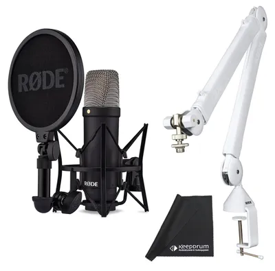 Produktbild von Rode NT1 Signature Black Mikrofon mit PSA-1+ Gelenkarm WH