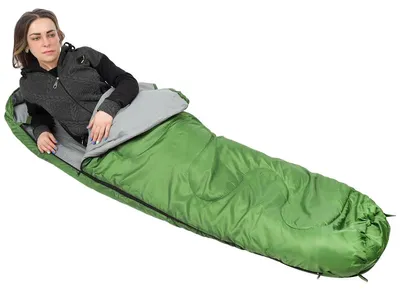 Obrázek produktu pro Turistický spací pytel NEPAL 210x80x50CM zelený ENERO CAMP