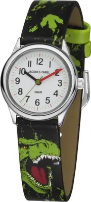 Produktbild von Jacques Farel HCC921 Dinosaurier T-Rex Uhr Junge Kinderuhr schwarz
